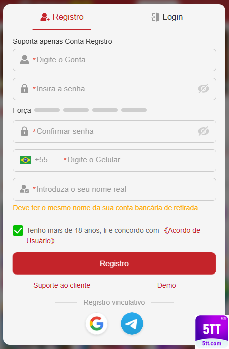 Experiência de Jogos 5tt.com